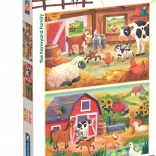 Puzzel boerderijfamilie 2×20 stukjes CLEMENTONI