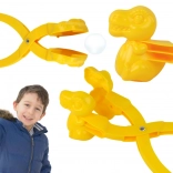 Sneeuwmaker – dinosaurus sneeuwbalmaker, geel