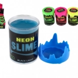 Neon slijm 160 g, lichtgevend onder UV/blacklight, 4 kleuren