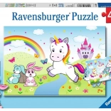 Puzzel RAVENSBURGER sprookjesachtige eenhoorn 2×24 stukjes