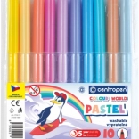 CENTROPEN pastel viltstiften, 10 kleuren