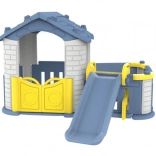 Kinder tuinhuis 5-in-1 met glijbaan en basketbalring