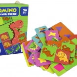 logisch spel Puzzle Domino Dinosauriërs