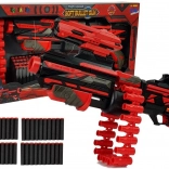 Grote rood-zwarte foamgeweer