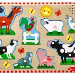 Houten puzzel - Boerderijdieren