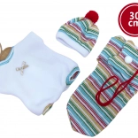 Llorens outfit voor baby-pop 30 cm – 3-delige set met draagtas