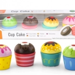VIGA houten cupcakes, set van 4 stuks