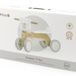 houten loopfietsje beer PolarB met stille EVA-wielen