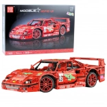 Constructieset Rode sportieve raceauto 1:10