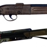 Zwart cowboygeweer met geluid