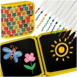 Draagbaar tekenboek – krijtbord met beertjesmotief