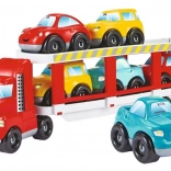 Abrick transporter met 6 autootjes