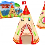 Kinder tipi tent voor kamer en tuin, crèmekleurig, 160 × 105 cm