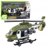 Militaire helikopter 1:16 met lichten, geluiden en haak met brancard