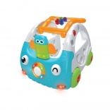 Actieve 3-in-1 loopwagen voor kinderen – blauw autootje