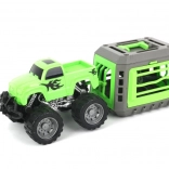 Terreinwagen met kooi en dinosaurus – speelset