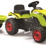 Trapper CLAAS met groene aanhangwagen