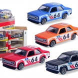 Metalen raceauto 10 cm