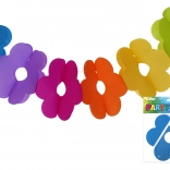 Papieren slinger met bloemen