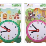 Educatieve papieren klok – 2 motieven