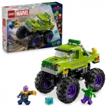 Lego Marvel monstertruck Hulk vs Thanos