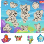 Trefl houten puzzel Paw Patrol onder water