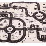 Waterdichte kinderspeelmat in stadsstijl