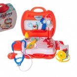 Doktersspeelset voor kinderen in een plastic koffertje