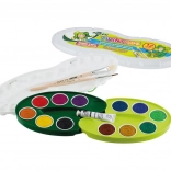 Waterverf met palet en penselen voor kinderen