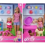 Steffi en Evi met diertjes