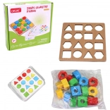 Houten leerspel voor geheugenontwikkeling