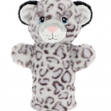 Keeleco Pluchen Sneeuwluipaard Handpop