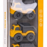Set van drie constructievoertuigen