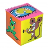 Piepende kubus MOLLETJE plastic 7 × 7 cm