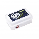 Broodtrommel met compartiment en voetbalmotief