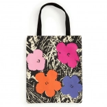Galison canvas tas Warhol-bloemen