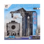 Ruimteset met afvuurbare raket