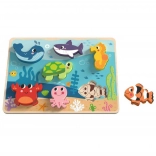 Houten puzzel Zeewereld voor kinderen TOOKY TOY