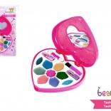Kinderset make-up Beauted hartvormig palet met spiegeltje