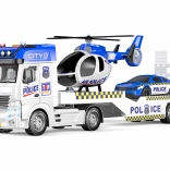 Politietrekker met helikopter en effecten 55 cm – voertuigenset