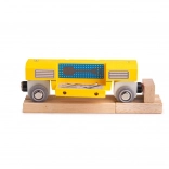 Bigjigs Rail houten mobiele werkplaats – wagon met gereedschap