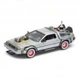 Metalen automodel DeLorean uit de film Back to the Future III, schaal 1:24