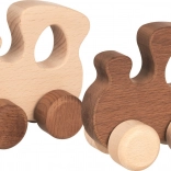 Houten treintje Goki