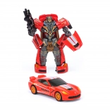 autorobot met licht en geluid 20 cm – transformerende politieauto