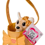 Chi Chi Love Shimmer pluchen hondje in een handtas
