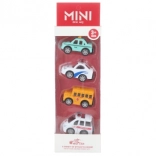 Set van metalen autootjes 4 stuks