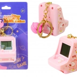 Elektronisch spel Tetris sleutelhanger roze