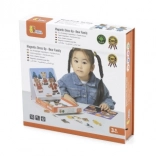 Houten magnetische aankleedset Viga – berenfamilie