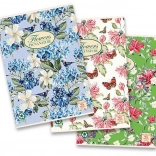 Schoolschrift A4 Flowers, geruit, 40 bladen