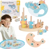 Houten visspel met 2 hengels, 24 onderdelen – CLASSIC WORLD